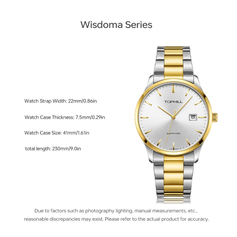 Custom Design Brand Logo Classic Stainless Steel Quartz Wristwatch(图1)