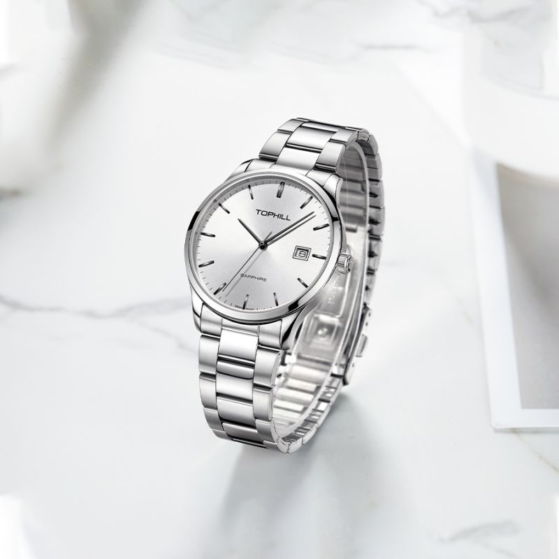 Classic Stainless Steel Quartz Watches: 
