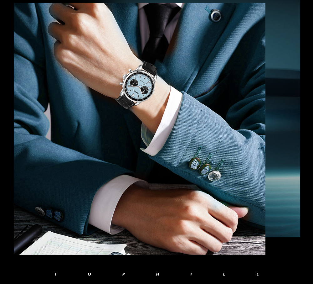 Seagull ST19 movement, mechanical chronograph, 316L steel, sapphire crystal glass—a must-have watch for watch enthusiasts.(图10)