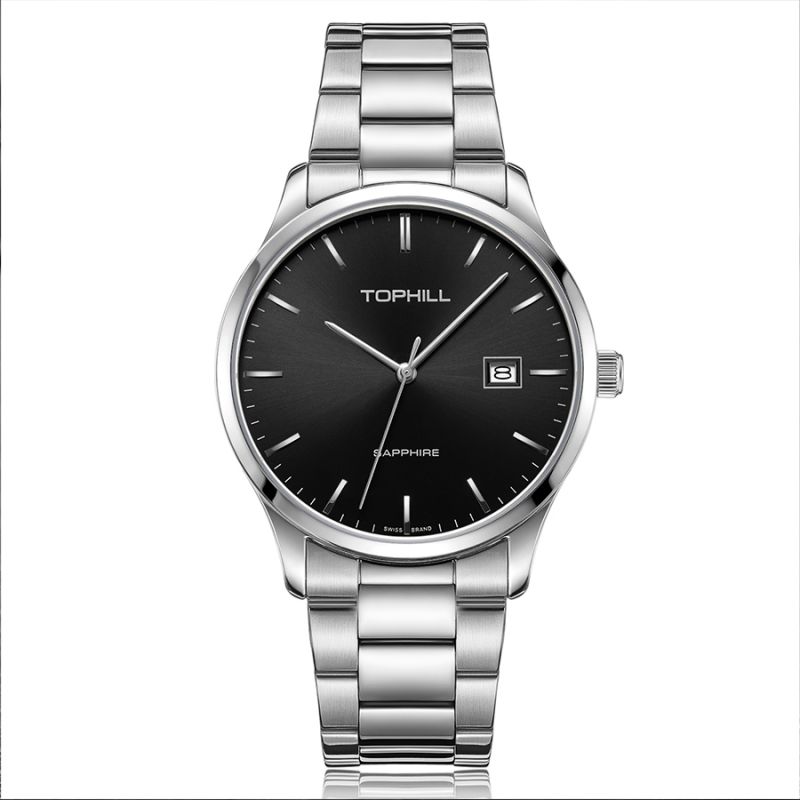 Supertime Mens Watches Custom Logo Brand Stainless Steel Square Quartz Watch