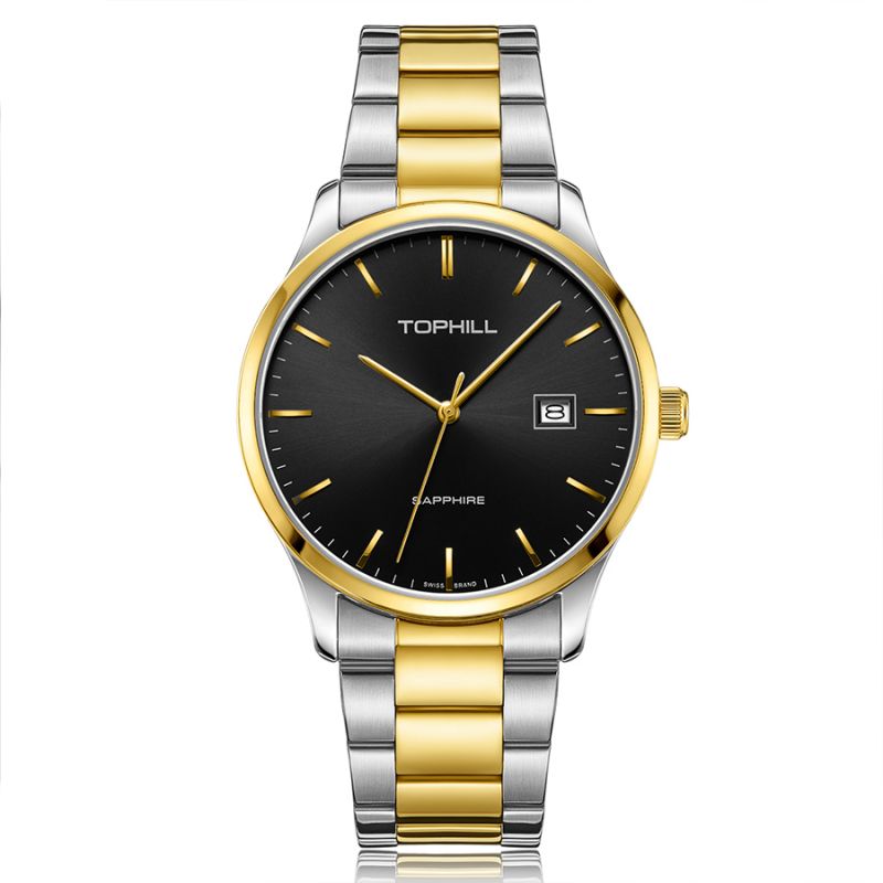 TW077G Mens Wrist Quartz Watch Men Stain