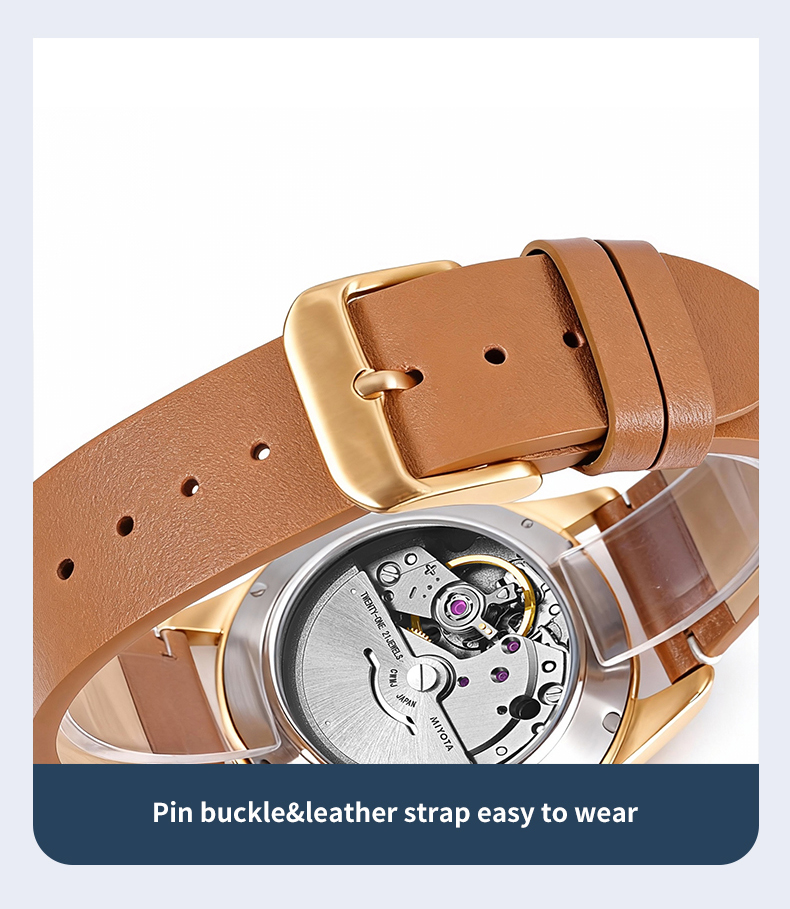 Retro Military-Style Mens Automatic Mechanical Watch(图2)