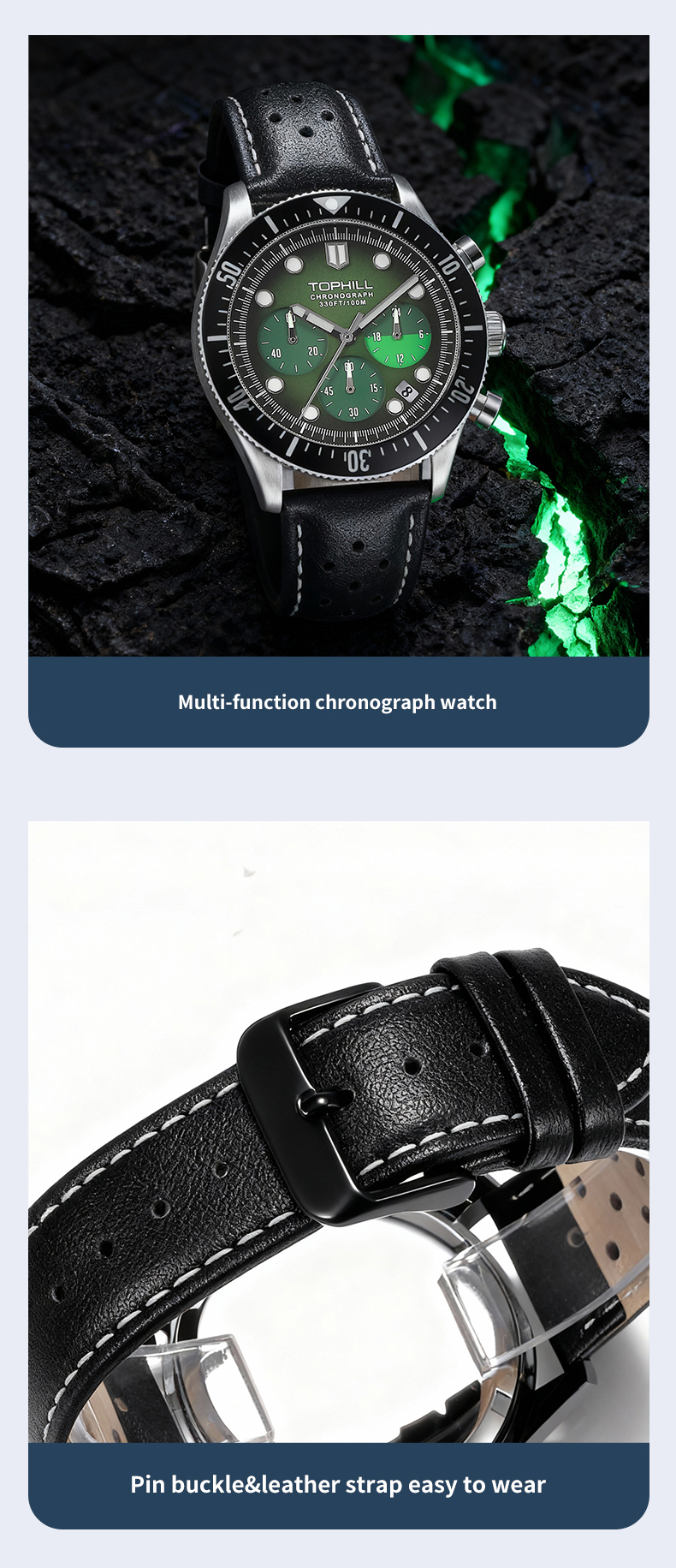 Creative fashion sports and leisure style lightweight waterproof quartz watch(图2)
