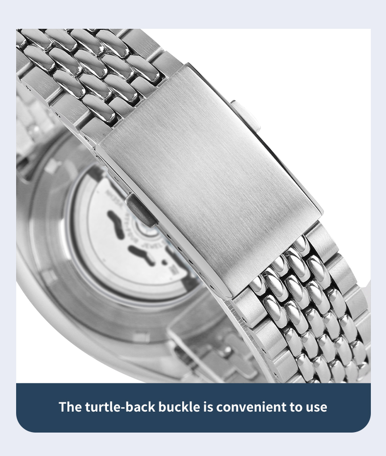 OEM/ODM Custom Logo Men‘s Luxury Automatic Stainless Steel Watch(图2)