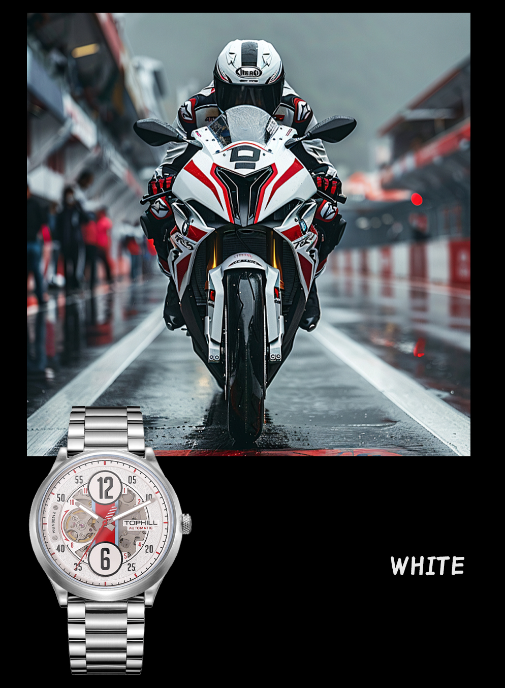 Skeleton mechanical watch with racing design concept, self-developed case(图12)