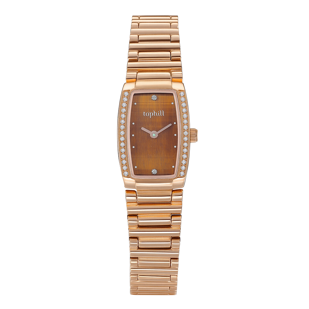 High-end ladies' quartz steel watch with